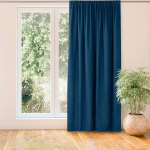 Homede Užuolaidos i&scaron; čenilės 140&times;175 indigo spalvos