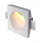 Užglaistomas GU10 lemputės rėmelis, baltas