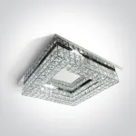 Lubinis &scaron;viestuvas 24W pavir&scaron;inis &scaron;viestuvas, chromo sp., 3000K, 62184B/C/W