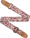 Diržas ukulelei Cascha Vegan - Mauve Leaves CUS-VC4