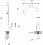Mexen virtuvės mai&scaron;ytuvas Foggia, Juodas