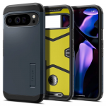 Google Pixel 9 Pro XL Spigen Tough Armor Metal Slate dėklas telefonui juodos spalvos