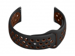 Pacific Guminis dirželis U11 i&scaron;maniajam laikrodžiui - juodas/rudas - 20mm