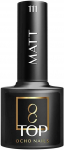Activeshop Hibridinis vir&scaron;utinis sluoksnis Ocho Nails Matt 111, 5 g