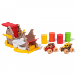 MONSTER JAM MINI JAMS paleidimo trasa su 2 transporto priemonėm Boneyard Blaster, 6069711