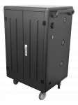Ne&scaron;iojamųjų kompiuterių ir plan&scaron;etinių kompiuterių įkrovimo vežimėlisDELTACO iki 14", 36 vietos, dvigubos durys, juodas / DPS-0202