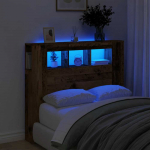 LED galvūgalis, medienos, 120x18,5x103,5cm, apdirbta mediena
