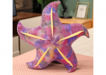 Lean Toys Pliu&scaron;inė pagalvėlė jūros žvaigždė, violetinė, 20 cm