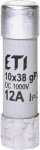 ETI CILINDO Įdėklas.CH10X38 GPV 12A/1000V DC
