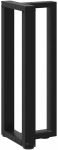 konsolės stalo kojos, T formos, 2 vnt., juoda, 20x28x(72-73)cm