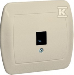 Kontakt Simon AT1E/12 GN.TELEFONAS VIENAS RJ12 SU KREMINIU GALIMU