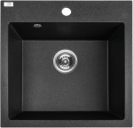 Granitinė virtuvinė plautuvė Laveo Alena SBA_710T, Juodas