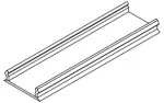 Magnetinių sistemų bėgelio TRACK 48V dangtelis, juodas, 1m