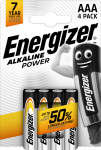 Energizer - Maitinimo elementai AAA/LR03 (4 vnt. pakuotė)
