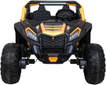 Ramiz Auksinis keturratis bagis 2 vaikams + 4x4 pavara + nuotolinio valdymo pultas + lėtas užvedimas + MP3 LED