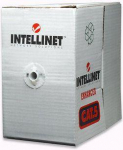 Intracom INTELLINET Cat5e UTP tinklo kabelis masinis kietas 305 m 1000 pėdų 24AWG Pilkas