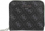 Guess, Camy, Textile Wallet, Logo Detail, SG774137, Coal, Mini, For Women