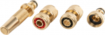 4 dalių laistymo priedų rinkinys 1/2" žarnoms Bradas, Brass