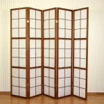 Homestyle4U Kambario pertvara, 220x2,2x175 cm, ruda