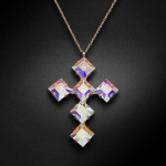 Diamond Sky Jewelry Kaklo papuo&scaron;alas moterims DiamondSky "Uni (Aurore Boreale)" su Swarovski kristalais