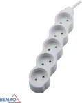 Ilgintuvas, 5-vietis, 3m, baltas, max 2500W