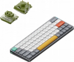 Klaviatūra Nuphy - Air60 V2 Belaidė mechaninė Klaviatūra - Belaidė Klaviatūra Mechaniczna Slim Lunar Gray Moss
