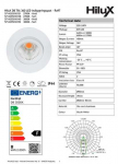 Light Solutions Aps &bdquo;HiluX D8 Tilt360&ldquo; &ndash; viso spektro LED įleidžiamas prožektorius &ndash; Ra97 &ndash; 3000K &ndash; juodas