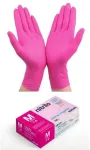 Santex Nitriflex Magenta vienkartinės nitrilo pir&scaron;tinės, rožinės, 3.5g (100vnt.) - XS - 1pak.x100vnt.