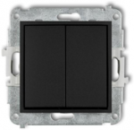 Karlik Elektrotechnik Karlik Karlik Icon 12IWP-2 žvakidės jungtis, matinė juoda