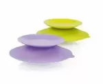Uniq Unik Akcija! Stay-in-Place padėklas-laikiklis su prisiurbtukais lėk&scaron;tėms, buteliukams ir puodeliams, 2 vnt. Lime&amp,Lavender 160494 LILA