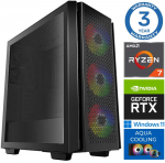 Stacionarus kompiuteris INTOP AQUA Ryzen 7 8700F 32GB DDR5 2TB SSD M.2 NVME RTX3050 8GB WIN11 (RW57885WH)