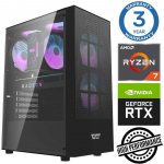 Stacionarus kompiuteris INTOP Ryzen 7 8700F 16GB DDR5 1TB SSD M.2 NVME RTX5060 8GB no-OS (RW58859NS)