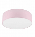 Lubinis &scaron;viestuvas Lampa sufitowa Lamkur Vivian 48567 plafon lampa sufitowa koło 2x60W E27 rožinis/balta