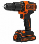 Juodas+DECKER suktuvas 18V/1x1.5Ah BDCHD18-QW