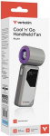 Ventiliatorius LG Verbatim Wentylator rankinis, Cool,n,Go AirJet, pilka / violetinė