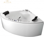 Masažinė Vonia Su Vandens ir Oro Masažu Bellagio Luxury Delizia, 160x160 cm