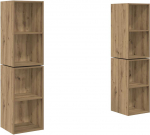 TV staliukas TV spintelių komplektas 4 pcs Amatininkų ąžuolas