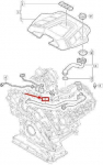 VAG AUDI Q7 4M CILINDRO BLOKO VENTILIACIJOS KELNĖS 06M103210EC NAUJA ORIGINALI