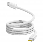 Baseus Dynamic 4 Pro 100W USB-C - USB-C magnetinis kabelis 1 m - baltas