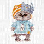 Alisa Beldizart Kryželiu siuvinėjimo rinkinys "Basik baby cat" S0-230