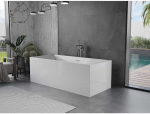 Vonia Mexen Vigo, 178,5 x 80 cm, Baltas + Brushed gun pilka persipylimas