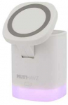 Musthavz Mag4 MagSafe belaidis įkroviklis, baltos spalvos