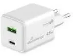 Įkroviklis MediaRange POWER ADAPTER USB/USB-C 45W/FAST MRMA113-2
