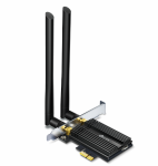 &Scaron;akotuvas TP-Link Archer TX50E WiFi 6 Bluetooth 5.0 adapteris AX3000 dviejų dažnių juosta, PCI Express, 2 i&scaron;orinės antenos