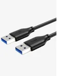Cabletime CT-C160-U3-AMAMN-B1, 1 m, USB A, USB A, USB 3.2 Gen 1 (3.1 Gen 1), 5 Gbit/s, Juoda