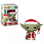 FUNKO POP! Vinilinė figūrėlė: Žvaigždžių karai - Santa Yoda, 9.5 cm