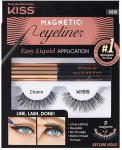 Kiss Magnetic Akių apvadas & Lash Kit 07 Charm 07 Charm dirbtinės blakstienos Moterims
