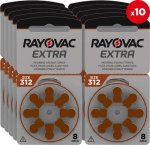 Rayovac Extra elementai klausos aparatams PR41 312, 80 vnt.
