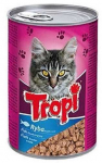 Konservuotas kačių ėdalas TROPI su žuvimi 415g