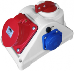 Els Elektrotechnika Els Polska E96062541C Skirstomojo skydo konstrukcijos dėžutė su jungikliu 0-1 COMBO 32/5 1x230V IP44 / E96062541C